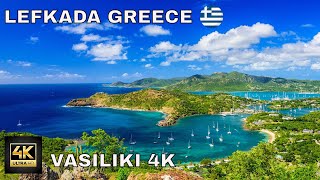 Greece Lefkada 4K Ultimate Drone Video  Vasiliki [upl. by Steven]