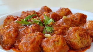 Albondigas con Tomate Receta Casera y Fácil [upl. by Ralph836]