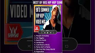 Best of 90s Hip Hop Summer Hits Clean Video Mix  Dj Shinski 2 pac Notorious BIG Snoop shorts [upl. by Akemet]