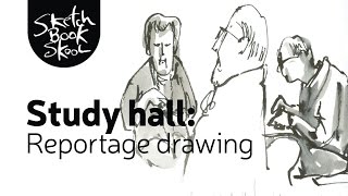 Study Hall Reportage Drawing [upl. by Llezom]