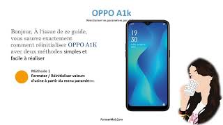 Comment Réinitialiser Oppo A1k  Code Formatage oppo a1k  débloquer écran de verrouillage oppo a1k [upl. by Atis458]