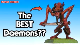 The FIRST Khorne Bloodletters  Chaos Daemons  Warhammer 40k  Oldhammer [upl. by Tirrell122]