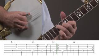 Beginning Banjo Rhythm 1 Lesson [upl. by Illoh]