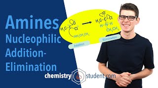 Amines  Nucleophilic AdditionElimination Mechanism Alevel Chemistry [upl. by Auqemahs]