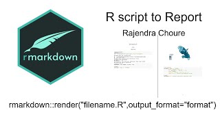 rmarkdown Convert R script to report in html pdf or word format [upl. by Sung]