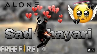 Afsos💔hota hai us pal💔jab apnee🌹 pasand koi our💕chura leta hai free fire sad💝shayri whatsapp status [upl. by Adihaj]