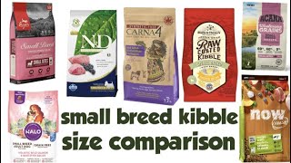 Small breed dog food review kibbles size compare  Orijen Carna4 Farmina Stella and chewys Acana [upl. by Hester]