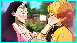 Nezuko and Zenitsu FALL IN LOVE Demon Slayer VR [upl. by Wearing]