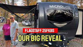 Inside look Flagstaff Micro Lite 25FKBS and Rockwood 2516S  Our Big Reveal [upl. by Hafinah817]