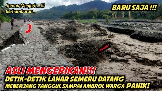 ASLI NGERI  Detik² Banjir Datang Sangat Besar MENERJANG TANGGUL Sampai AMBROL [upl. by Llertnod]