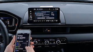 2023 Honda Pilot Elite  How To WIRELESSLY Pair Your Smartphone [upl. by Fay]