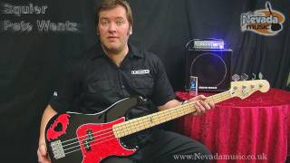 Squier Pete Wentz Signature PBass Demo [upl. by Alburga]