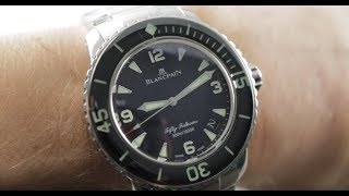 Blancpain Fifty Fathoms Automatique 5015113052A Luxury Watch Review [upl. by Warfourd874]