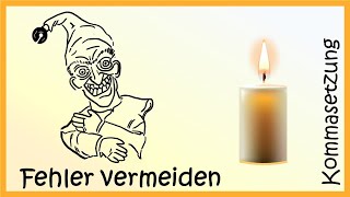 Kommasetzung Fehler vermeiden  DiB [upl. by Airetnohs56]