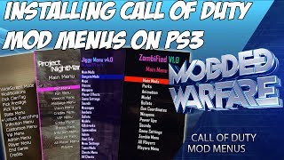 EP 7 Installing Call of Duty Mod Menus on a Jailbroken PS3 [upl. by Valry]