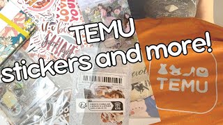 Temu Finds  Stickers and More [upl. by Meeharb]