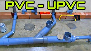 Como instalar o colocar tuberías en un baño  Plomería  PVC  UPVC [upl. by Namaj819]