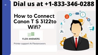 How to connect Canon TS 3122 to Wifi   Canon TS3122 Wireless Setup [upl. by Bogie]