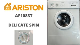 Ariston AF1083T Washing Machine  16 Delicate Spin [upl. by Ahsilrak141]