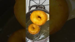 Easy 3 ingredient donuts using canned biscuits 😋 recipe cooking donuts pillsbury foodie fypシ [upl. by Izabel]