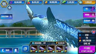 REWARD UNLOCKED MEGALODON VS MEGARCHE LON VS ARCHELON MAX LEVEL 40  HT GAME [upl. by Satsok]