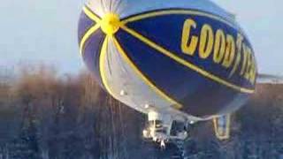 Goodyear Blimp Directly overhead [upl. by Armillda]