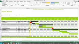 Tutorial für Excel Projektplan Terminplan Zeitplan MeineVolagencom [upl. by Sivart910]