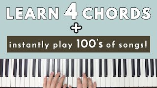 Learn 4 Chords amp Instantly Be Able To Play Hundreds Of Songs [upl. by Arin]