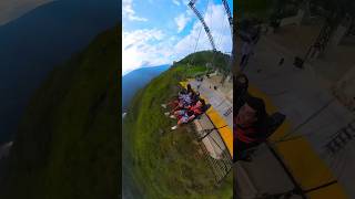 Extreme canyon swing in Colombia shorts [upl. by Netfa]