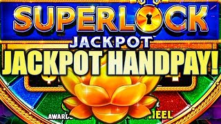 ★JACKPOT HANDPAY★ SUPERLOCK JACKPOT FLOWER FORTUNE Slot Machine Bonus SG [upl. by Enobe]