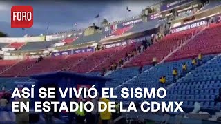 Sismo en la Ciudad de México así se vivió en el estadio de la ciudad de los deportes  Las Noticias [upl. by Alled]