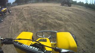 Flat Trackin a Pond on a YZ400 Blaster Gopro HD [upl. by Kovacev]