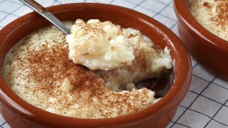 Arroz con leche FÁCIL  Un postre cremoso y delicioso sin horno [upl. by Aniram]