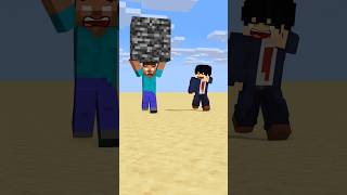 HELP Herobrine Power Up Running With Bigger And Bigger Bedrock friendship shorts trending anime [upl. by Novehs540]