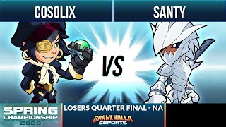 Cosolix vs Santy  Losers Quarter Final  Spring Championship 2020  NA 1v1 [upl. by Nodnorb]