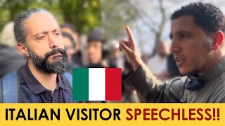 Shamsi Leaves Italian Visitor Speechless  Speakers Corner [upl. by Nnayar]