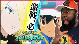 ASH LOSES TO CYNTHIA Leon SWEEPS Diantha  Pokemon Journeys Masters 8 Trailer Reaction [upl. by Rimaa]