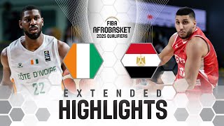 Cote dIvoire 🇨🇮 v Egypt 🇪🇬  Extended Highlights  FIBA AfroBasket 2025 Qualifiers [upl. by Nyssa]