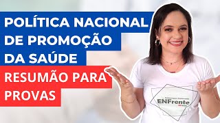 Política Nacional de Promoção da Saúde PNPS O que é PROMOÇÃO DA SÁUDE  Profa Juliana Mello [upl. by Penelope763]