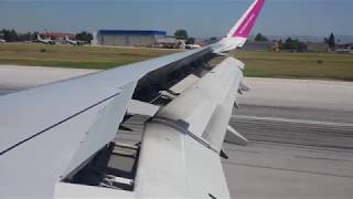 WIZZ Air Airbus A321200 Landing in Sofia [upl. by Eimaral]