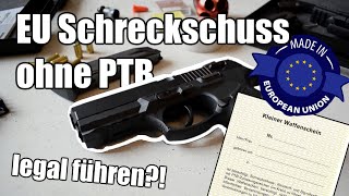 Nachtrag im kleinen Waffenschein EU Schreckschuss legal führen [upl. by Terriss163]