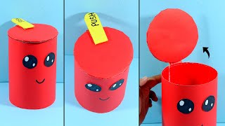 How to Make Trash Bin From Plastic Bottle  DIY Handmade Trash Bin  Paper Trash Bin Idea [upl. by Lain934]