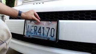 license plate cover installation [upl. by Yliah307]