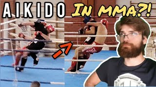 Is This Aikido in MMA  Martial Geeks Analysis aikijujutsu mma martialgeeks combatsport aikido [upl. by Tubb599]