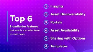 Top 6 Brandfolder Features That Enable Sales Teams To Close Deals [upl. by Alimat754]