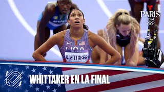 Juliette Whittaker de USA pasa a la final de Atletismo 800 m femenino  Juegos Olímpicos París 2024 [upl. by Nita]