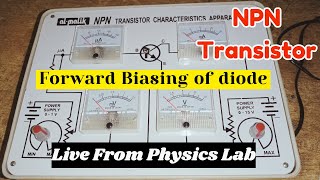 To study the characteristics of NPN transistor Forward biasing FSC physics 12 practical [upl. by Diego]