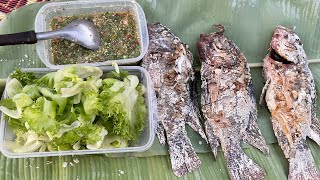 Salt Crusted Fish With Lemongrass  Karen Style [upl. by Ingamar]