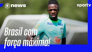 ESCALAÇÃO BRASILEIRA VOLTA DOS PRINCIPAIS JOGADORES E SEM ENDRICK  SPORTV NEWS  sportv [upl. by Aliac]