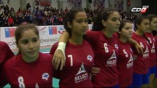 Panamericano Balonmano Juvenil Femenino Chile 3124 Paraguay [upl. by Yleme]